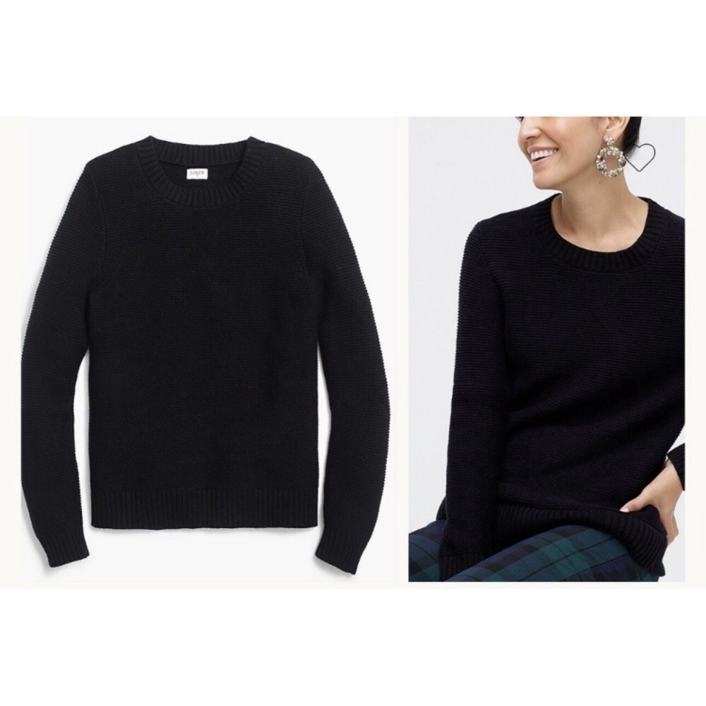 J. Crew Factory Black Crewneck Sweater
